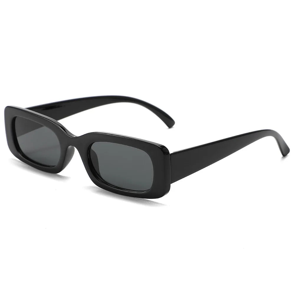 Fashion Rectangle Sun Glasses Retro Square Sunglasses Women Vintage Red Leopard UV400 Shades Driving Beach Party Accessories