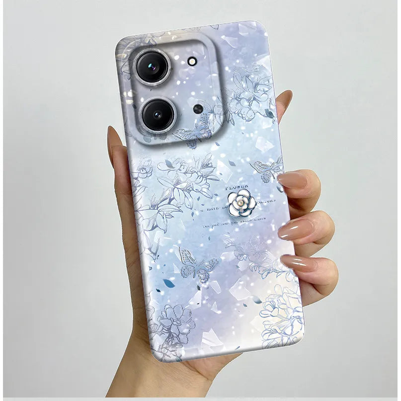 Case For Xiaomi Redmi 15C (171mm) Aesthetic Butterfly Flowers Drop-Resistant Silicone Cover For Xiaomi Poco C85 redmi 15 c Capa