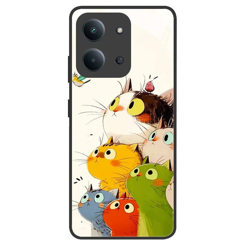 Fundas For Xiaomi Redmi 15C Case Redmi15C 4G 5G 171mm Tempered Glass Back Cover For Poco C85 Bumper Camera Lens Protection Coque
