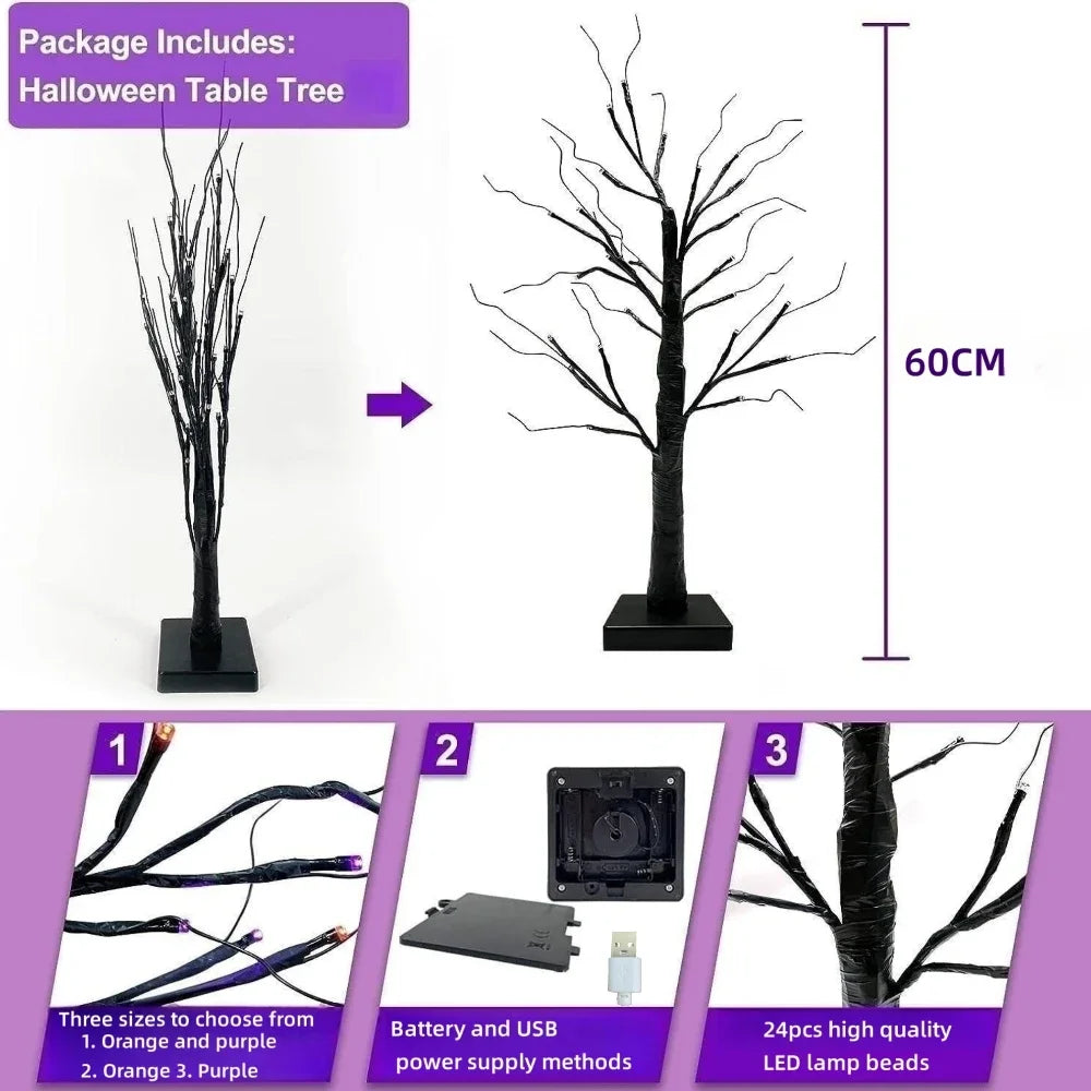 Christmas LED Tree Lights Christmas Birch Tree Home Decoration Lights Indoor Bedroom Room Landscape Glowing Tree
