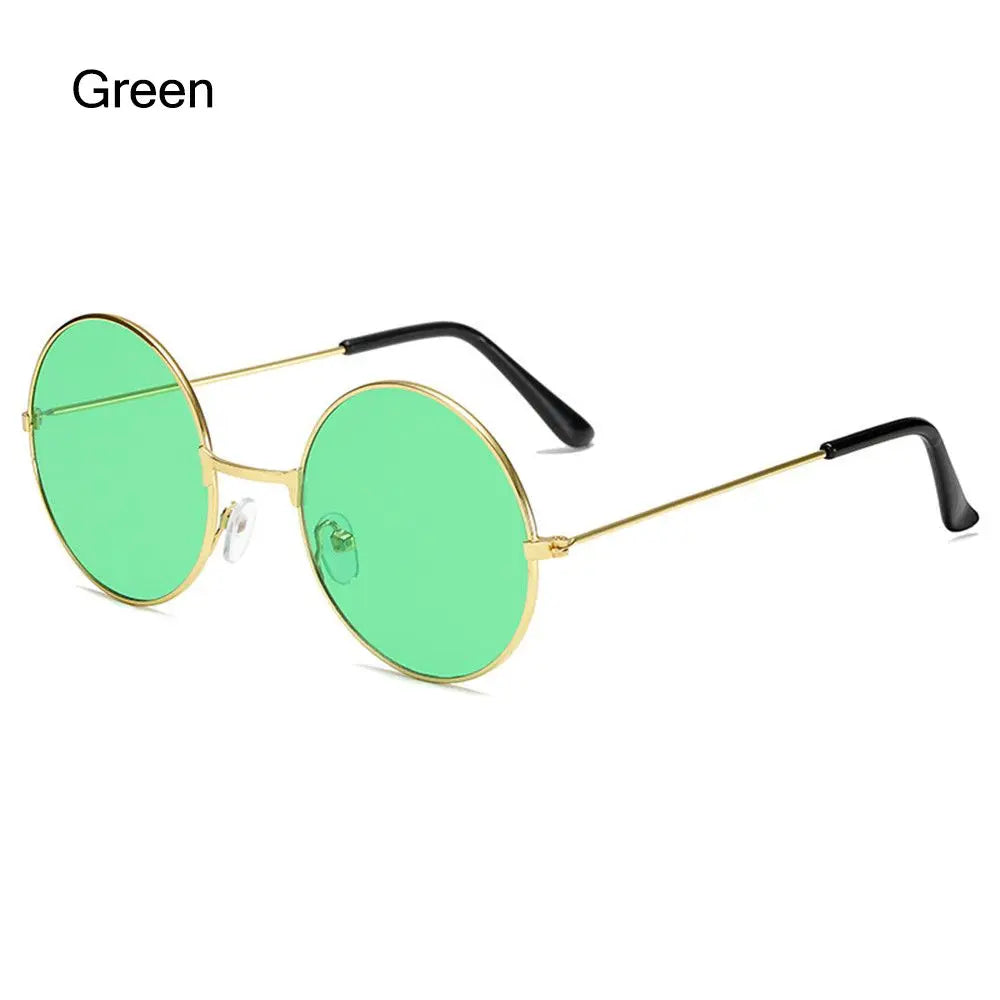 1PC Retro Vintage Round Sunglasses Luxury Metal Frame Fashion Outdoor UV400 Protection Glasses Men Women Driving Fishing Eyewear