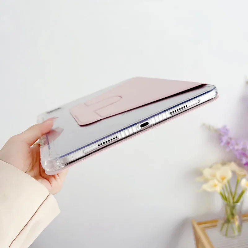 360 Rotation Case For Ipad Pro 12.9 Air 11 13 Pencil Holder Cover Ipad 10.2 7/8/9th 10th 11th 10.9 Air 5 4 3 2 9.7 Mini6 7 funda
