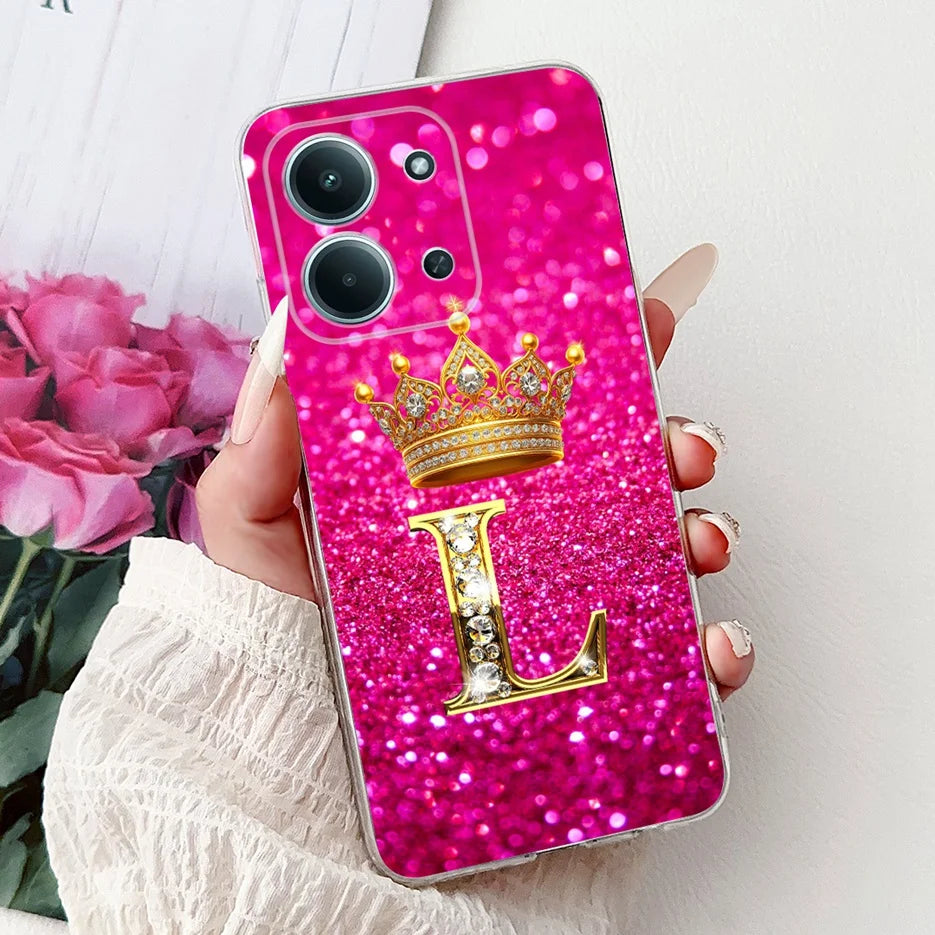 For Xiaomi Redmi 15C 4G Case New Luxury Letters Cover Soft Slim Phone Case For Xiaomi Poco C85 C 85 Redmi15C 4G Back Cover Coque