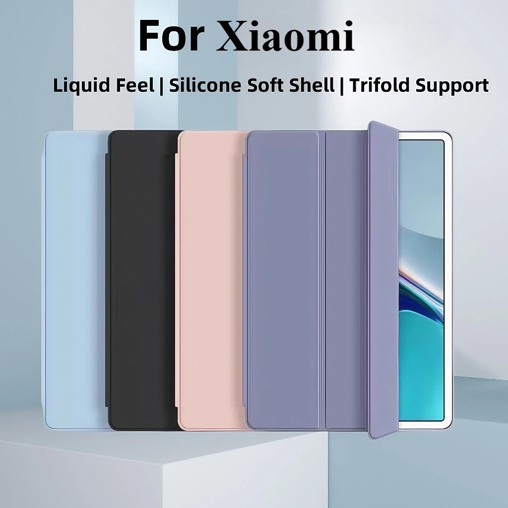 For Xiaomi Pad 7 Case 11.2 inch Trifold PU Leaher Soft Back Stand Tablet Cover For Xiaomi Pad 7 2024 Case Funda