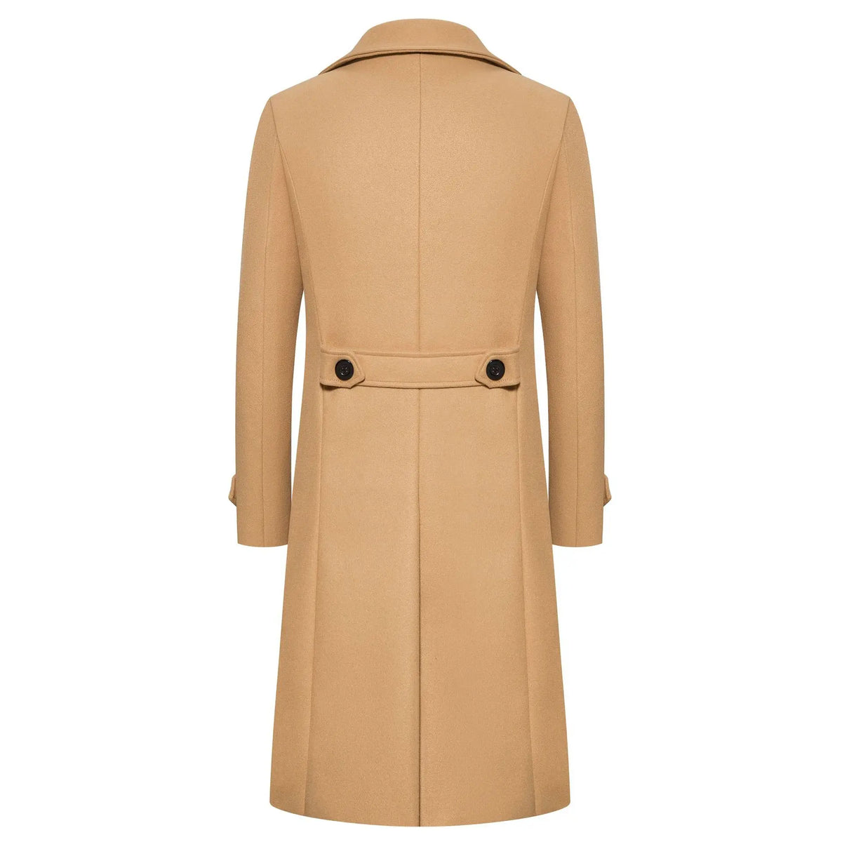 Spring Long Woolen Coats Men Fashion Double Breasted Trench Coats Autumn Turn Down Collar Slim Fit Windbreaker Male Outwear