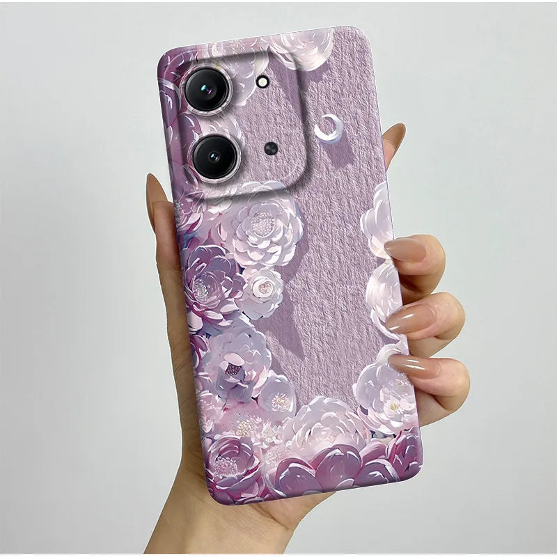Case For Xiaomi Redmi 15C (171mm) Aesthetic Butterfly Flowers Drop-Resistant Silicone Cover For Xiaomi Poco C85 redmi 15 c Capa