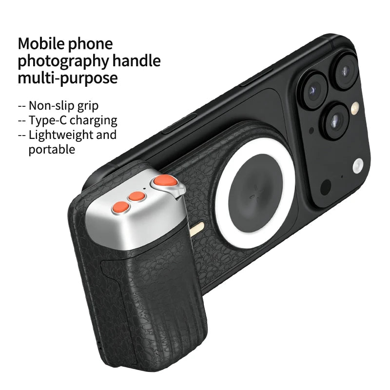 Phone Camera Shoot Hand Grip Magnetic Smart Phone Holder Shooting Aid Remote Control Handle For IPhone Android SAMSUNG Phone